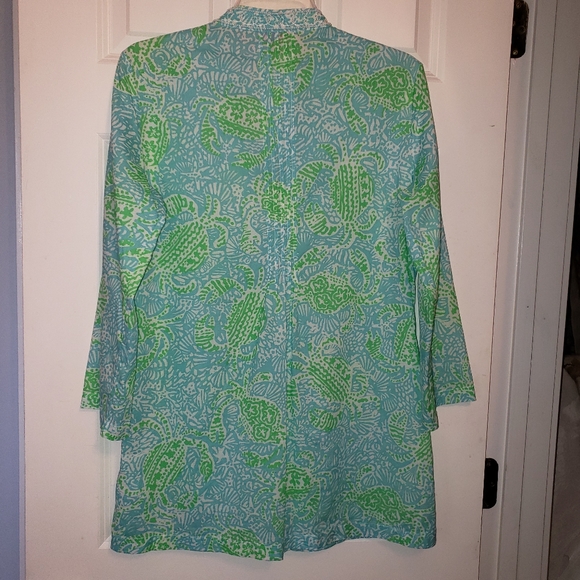 Lilly Pulitzer Sarasota Tunic~Get Crackin~Size S - Picture 8 of 8